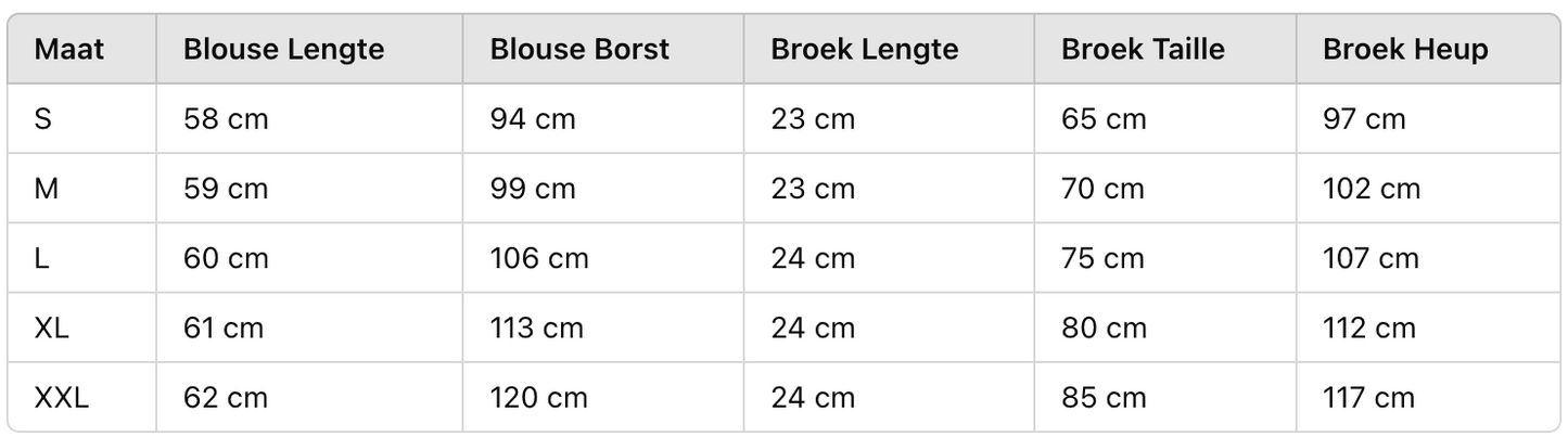 Jasmijn - Stijlvolle Set